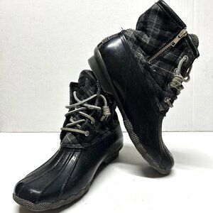 Sperry plaid winter Duck Boots size 8.5